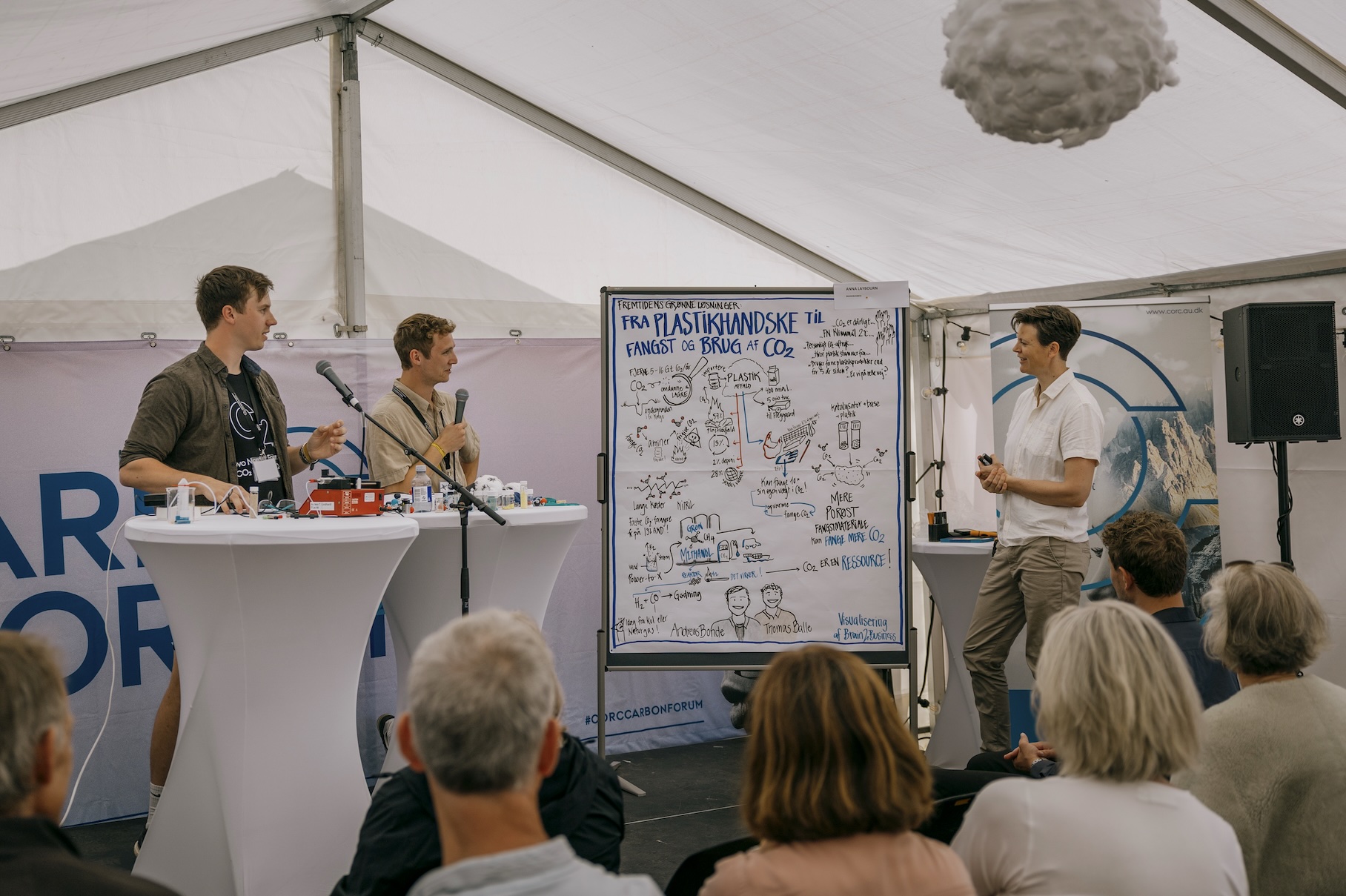 Oplæg om fangst og brug af CO₂ i CORC-teltet på Folkemødet 2025